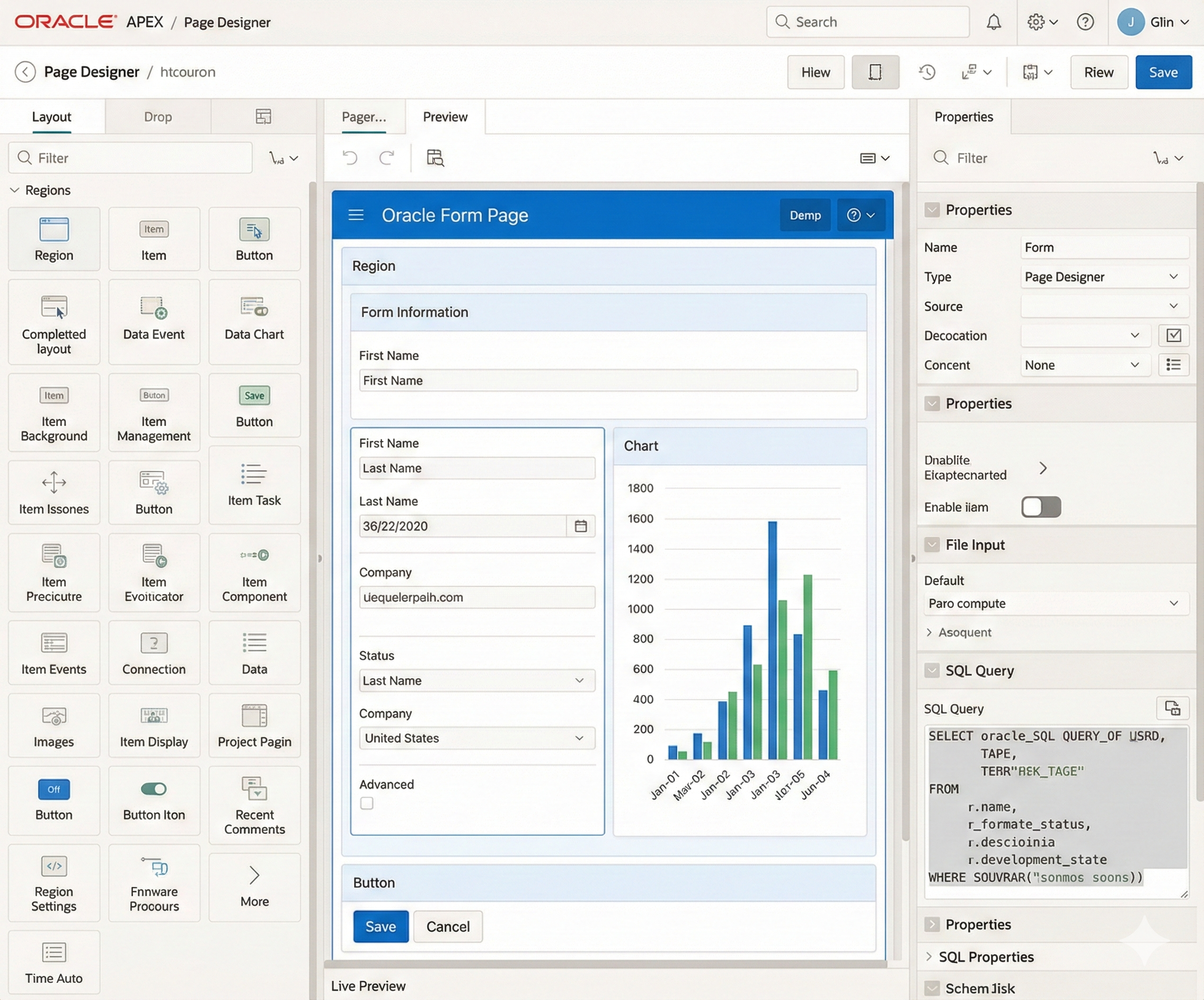 Oracle APEX Dashboard